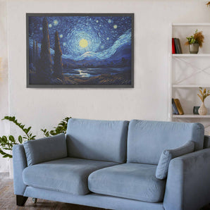 Starry Night Wall Art Framed Print