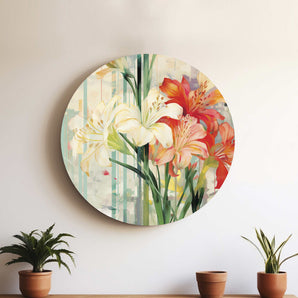 Colorful Hibiscus Wall Art Canvas Wrap