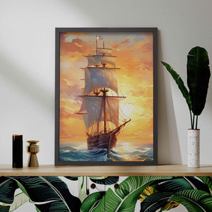 Sailing Boat Wall Art Framed Print