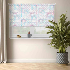 Geometric Pattern Printed Curtain (Block out Style)