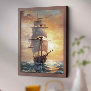 Sailing Boat Wall Art Framed Print