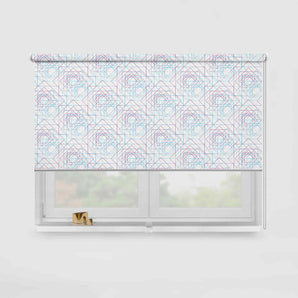 Geometric Pattern Printed Curtain (Block out Style)