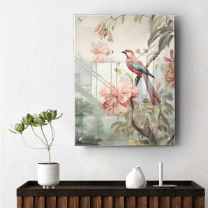 Bird and Flower Wall Art Acrylic Print