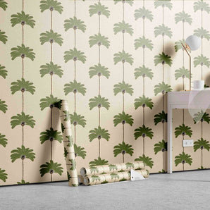 Palm Tree Pattern Designer Wallpaper